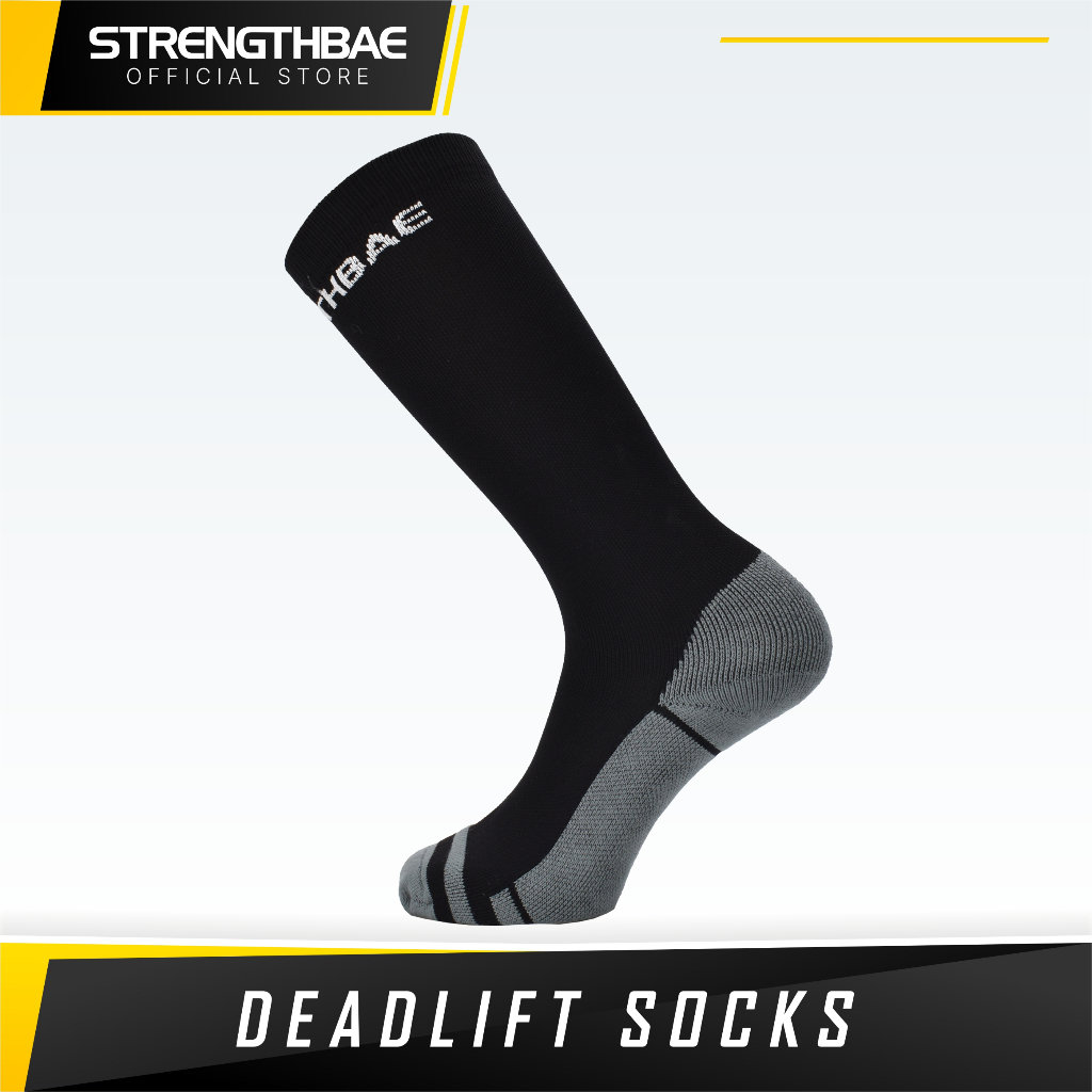 Jual Deadlift Socks STRENGTHBAE Kaos Kaki Compression High Sock Gym