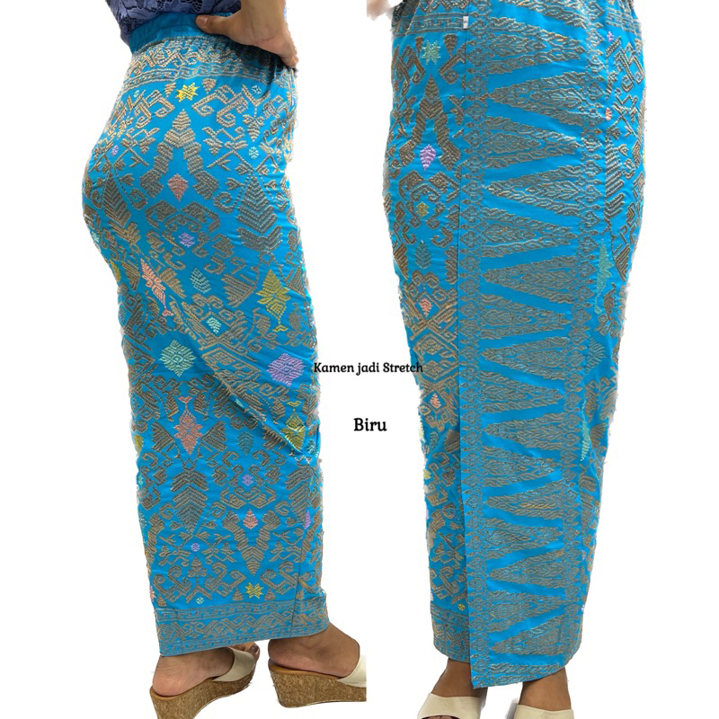 Jual Kamen Jadi Songket Bordir Stretch Kamen Songket Stretch Shopee Indonesia