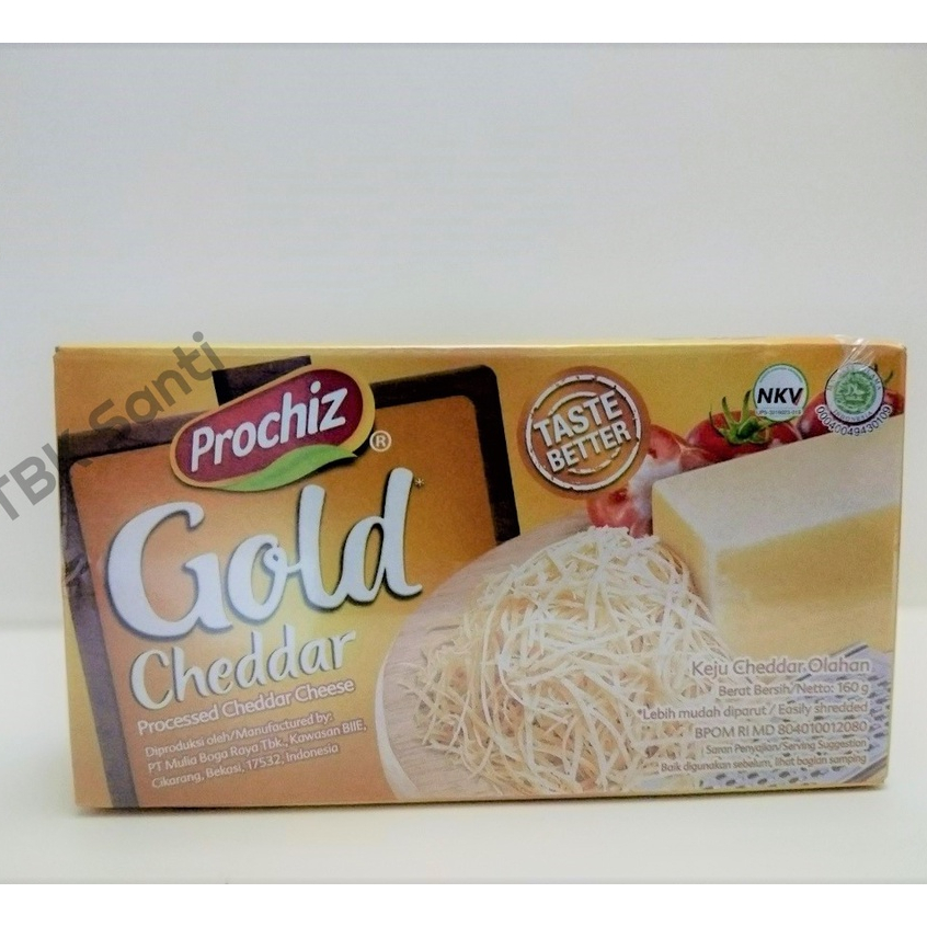 Jual Prochiz Gold | Keju Cheddar Olahan | 160 Gram | Shopee Indonesia