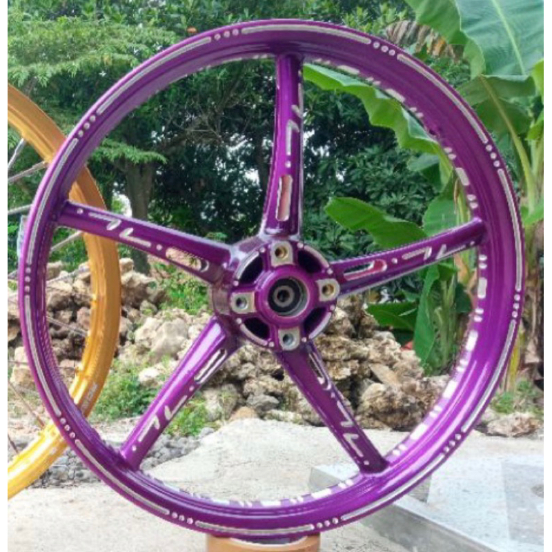 Jual Velg Dpn V Rossi Copy Rcb Uk Custom Coak Miling Warna Lengkap Shopee Indonesia