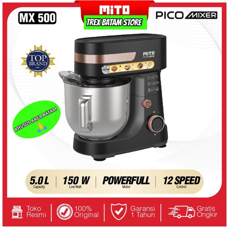 Jual MITO MX 500 STAND MIXER 5 LITER (BATAM) Shopee Indonesia
