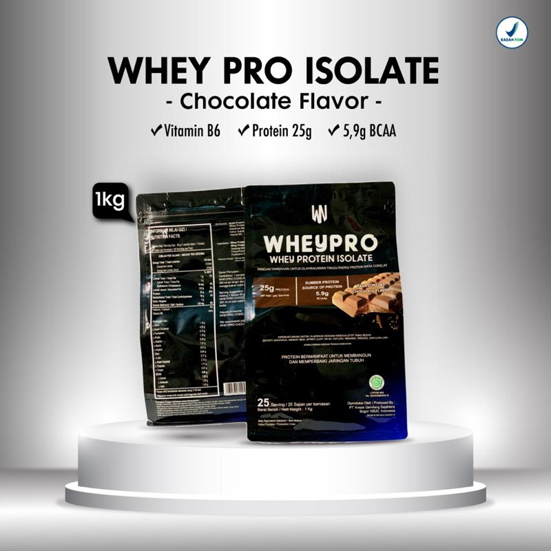 Jual WHEYPRO ISOLATE CHOCOLATE 1kg Whey protein isolate | Shopee Indonesia