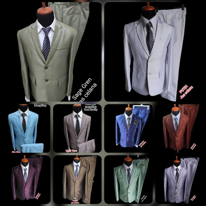 Podo Moro 1 stel Jas bonus sarung jas bahan semi woll kilap  jas pengantin pria hitam formal  jas pernikahan jas akat nikah jas kawin jas slim fit jas cod jas murah jas almamater jas blezer jas Jas sage green jas putih  jas wardah jas teracota jas