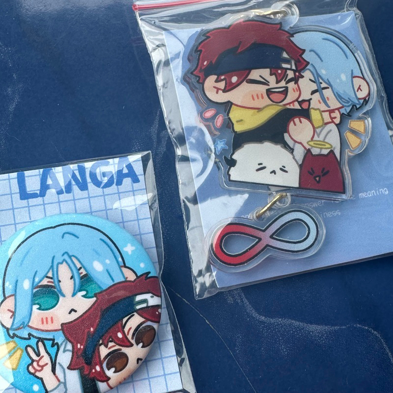 Jual animerch langa reki sk8 the infinity keychain pin button | Shopee ...