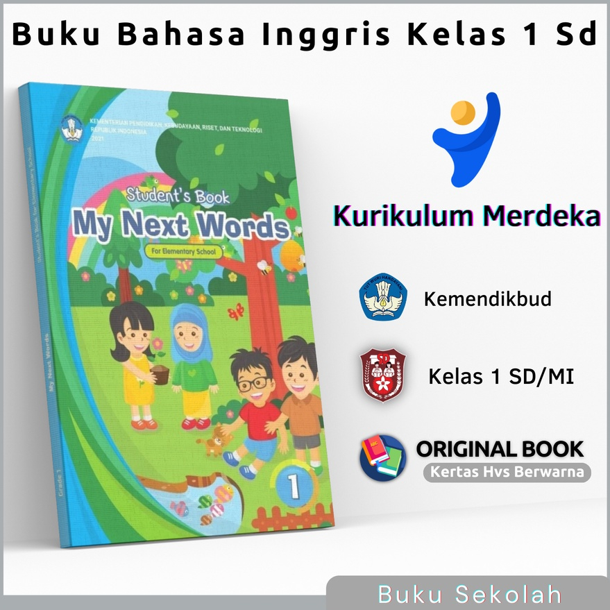 Jual Buku Pelajaran Bahasa Inggris Kelas 1 SD MI Kurikulum Merdeka ...