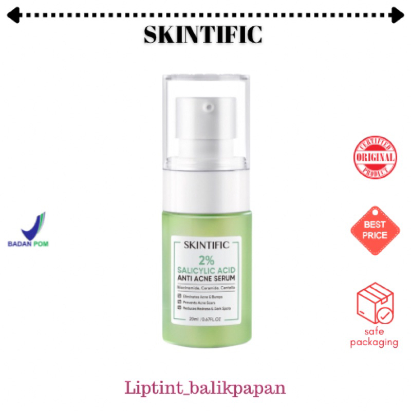 Jual Skintific 2 Salicylic Acid Anti Acne Serum 20ml Shopee Indonesia