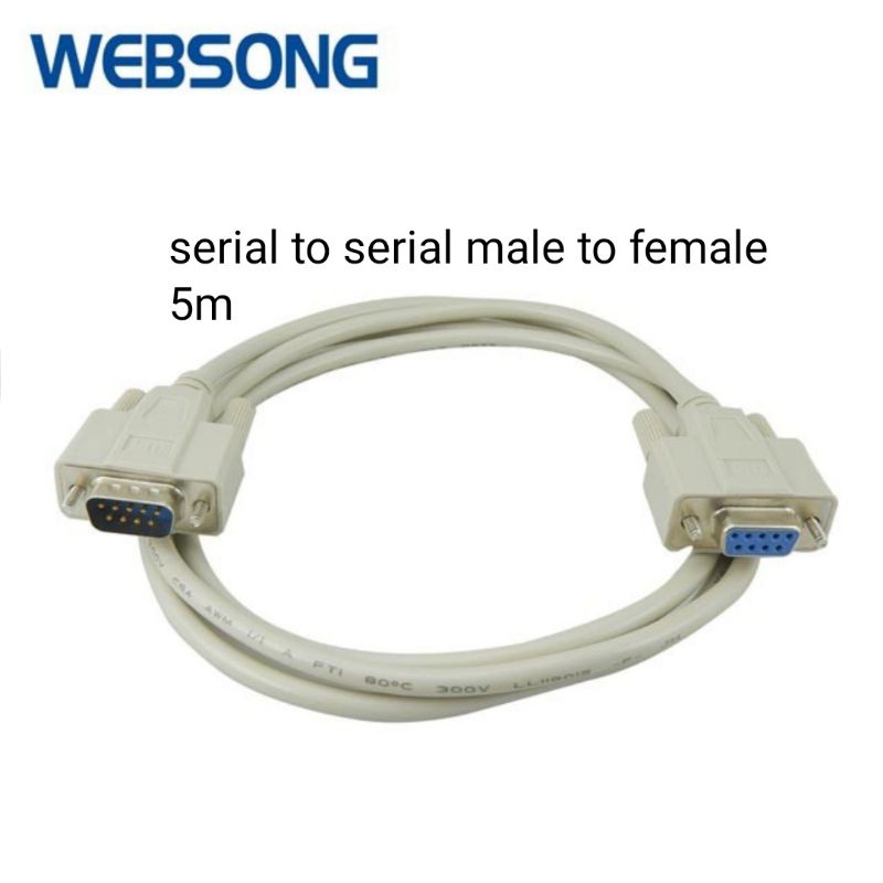 Jual Kabel Serial DB9 Male to Female 5M | Shopee Indonesia