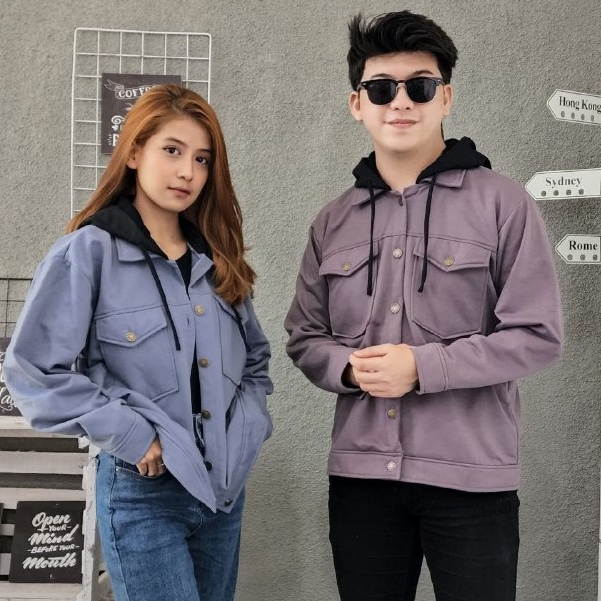 Jaket hoodie store couple polos