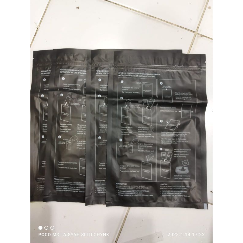 Jual HEATER BAGIAN / HEATING BAGIAN KANTONG PEMANAS RANSUM TNI NARAGA ...