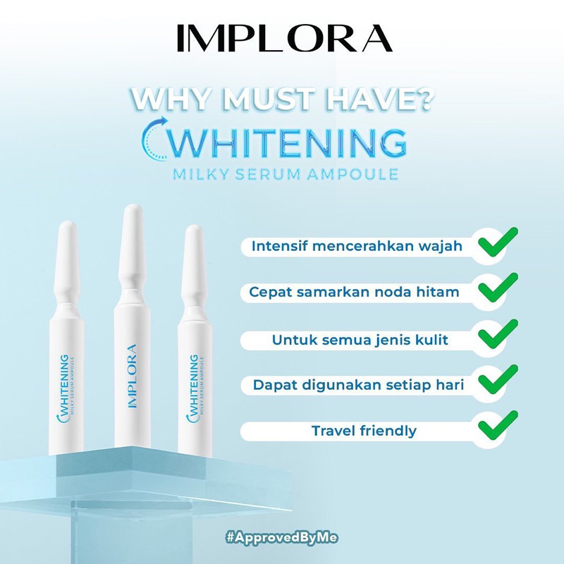 Jual Pb Implora Whitening Milky Serum Ampoule Ml Shopee Indonesia