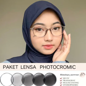 Kacamata Cat Eye Rachel ( 8150 ) Photocromic Anti Radiasi ( Minus Cylinder ) Kaca Mata Fashion