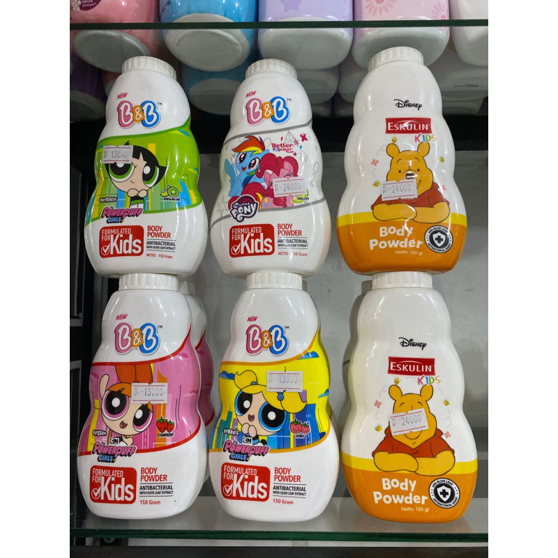 Jual B&B KIDS POWERPUFF GIRLS BODY BABY POWDER 150ml | Shopee Indonesia