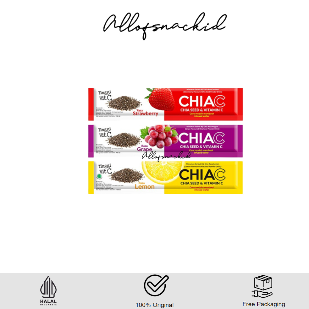 Jual ChiaC - Chia Seed & Vitamin C - Selasih - Sachet | Shopee Indonesia