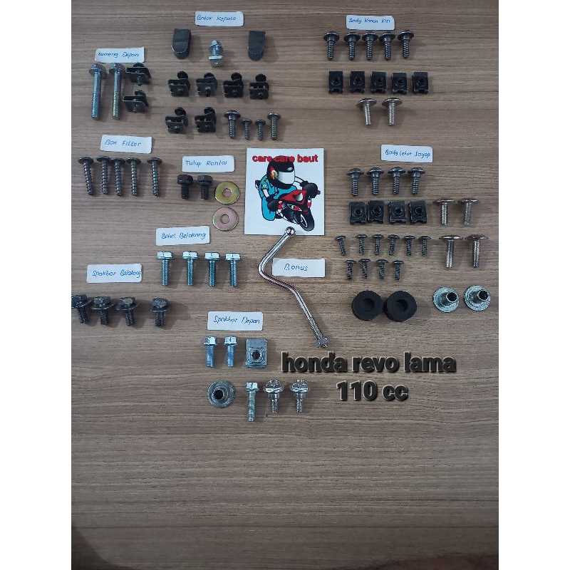 Jual Baut Full Set Body Honda Revo Cc Shopee Indonesia