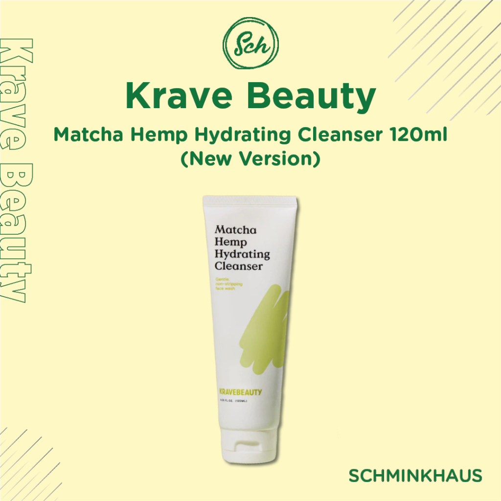 Jual KRAVE BEAUTY Cleanser 120ml/100ml/30ml (Matcha Hemp Hydrating