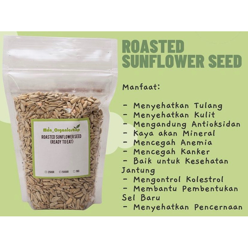 Jual Roasted Sunflower Seed 500g Shopee Indonesia