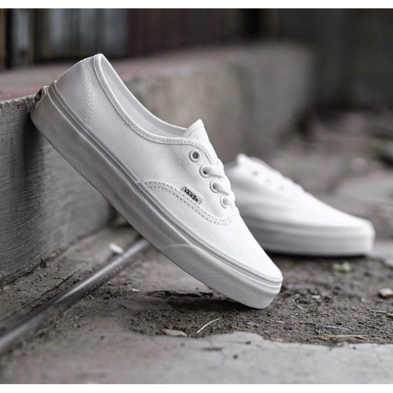 Vans authentic clearance true white sale