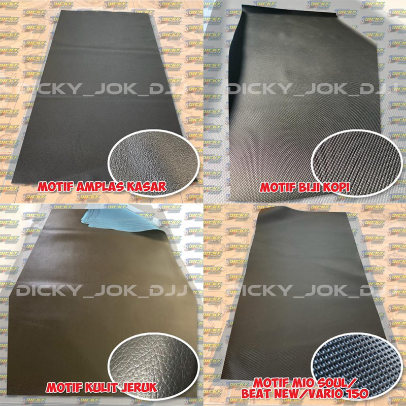 Jual Kulit jok motor bebek dan metik polos hitam tersedia 2(Ukuran