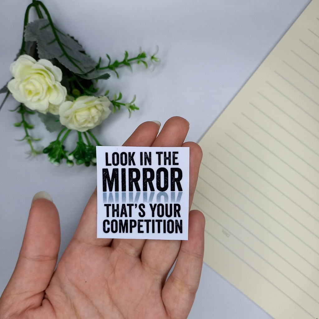 Jual Stiker Satuan Quotes Motivasi Monochrome PART 1 Black White ...