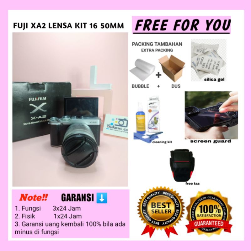 Jual Fujifilm XA2 Fuji xa2 Lensa kit 16 50mm cocok buat MUA siap