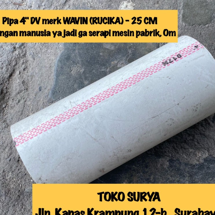 Jual 1/4 METER PIPA 4