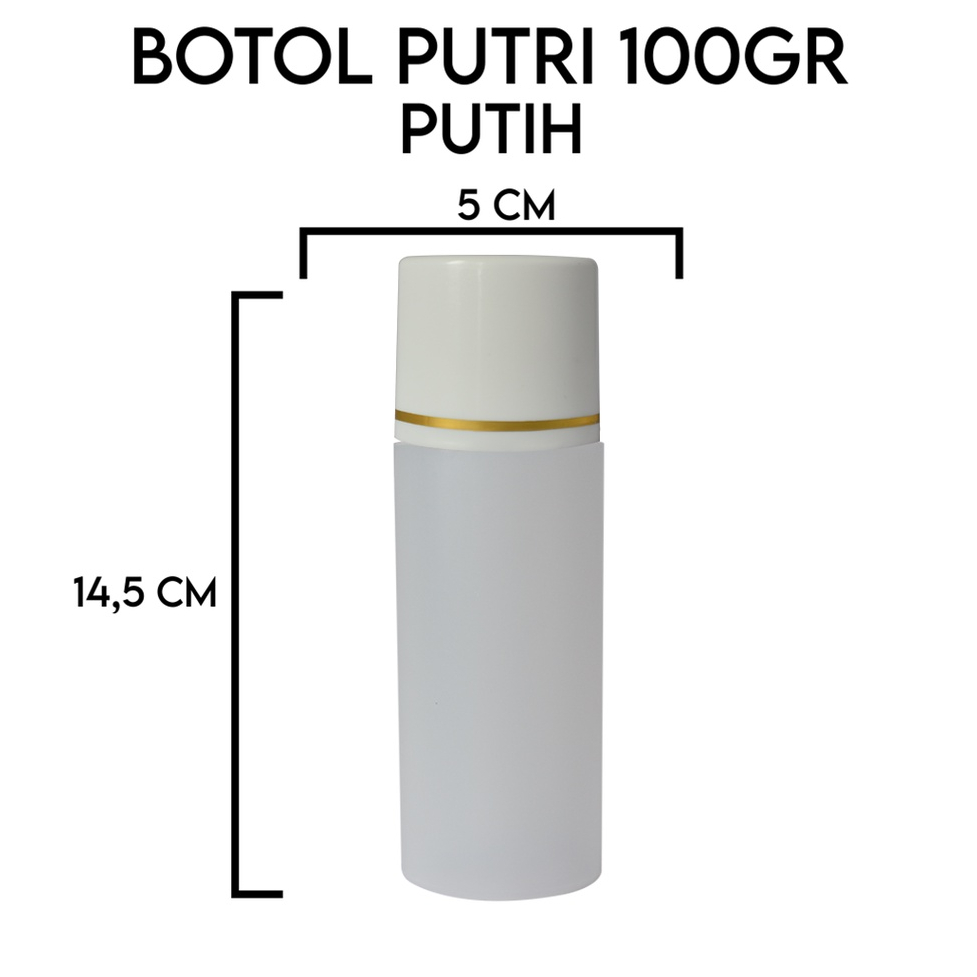 Jual Botol putri 100ml putih natural | Shopee Indonesia