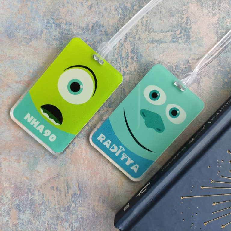 Jual LUGGAGE TAG MONSTER INC/ BAG TAG MONSTER INC/ GANTUNGAN TAS