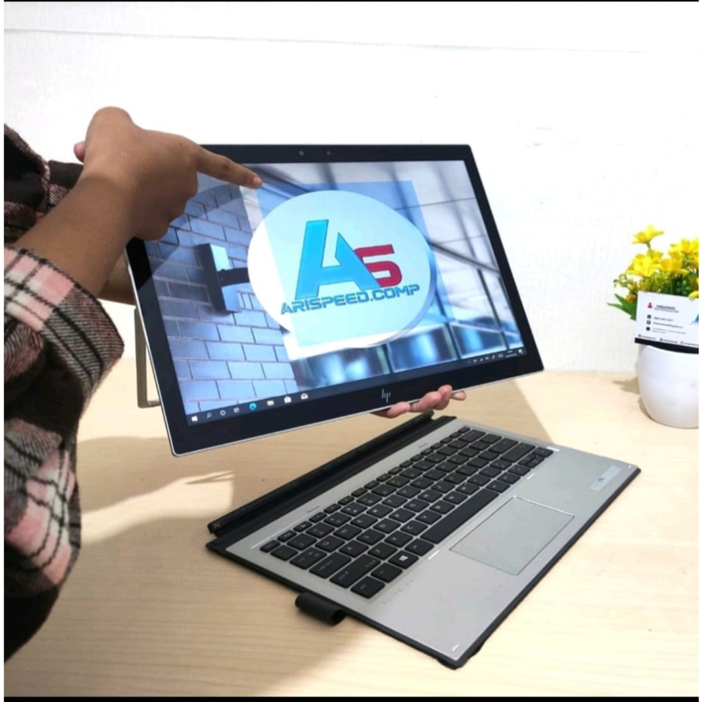 Jual HP ELITE X2 1013 G3 i58350U TOUCH/16GB RAM/256GB SSD/FHD IPS/2IN1