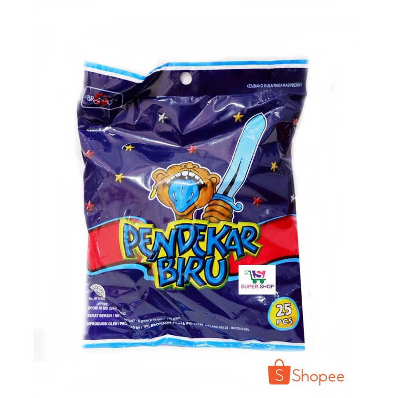 Jual Permen Pendekar Biru 125g (25pcs) | Shopee Indonesia