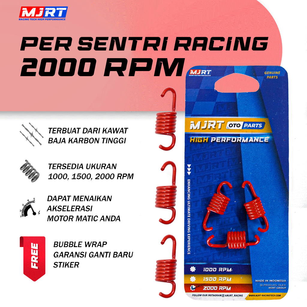 Jual PER SENTRI 2000 RPM ALL TYPE MOTOR MATIC MJRT RACING | Shopee ...