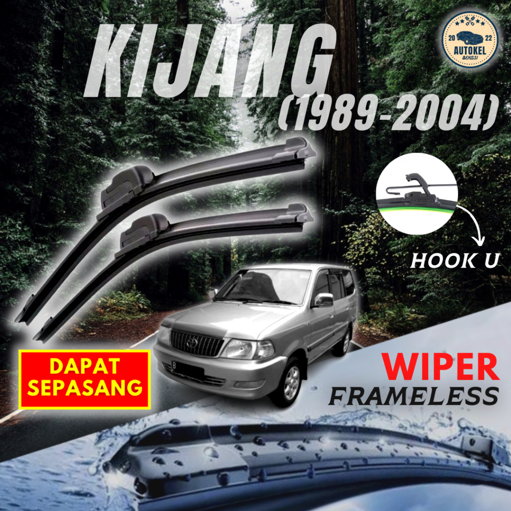 Jual Wiper Frameless Mobil Toyota Kijang Krista Lgx Lgs Super Kapsul