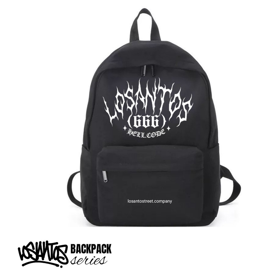 Jual Tas Ransel Pria Ransel losantos Hells code Free Sticker | Shopee ...