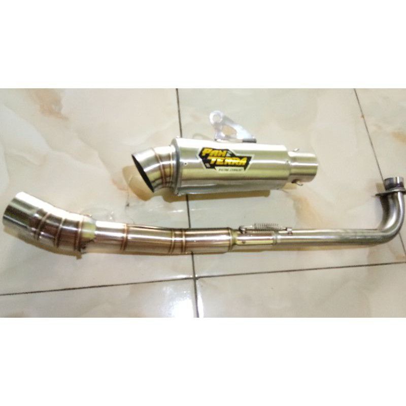Jual KENALPOT FANTERA LEHER NETRAL/STANDAR MOTOR JUPITER SUPRA VEGA ...