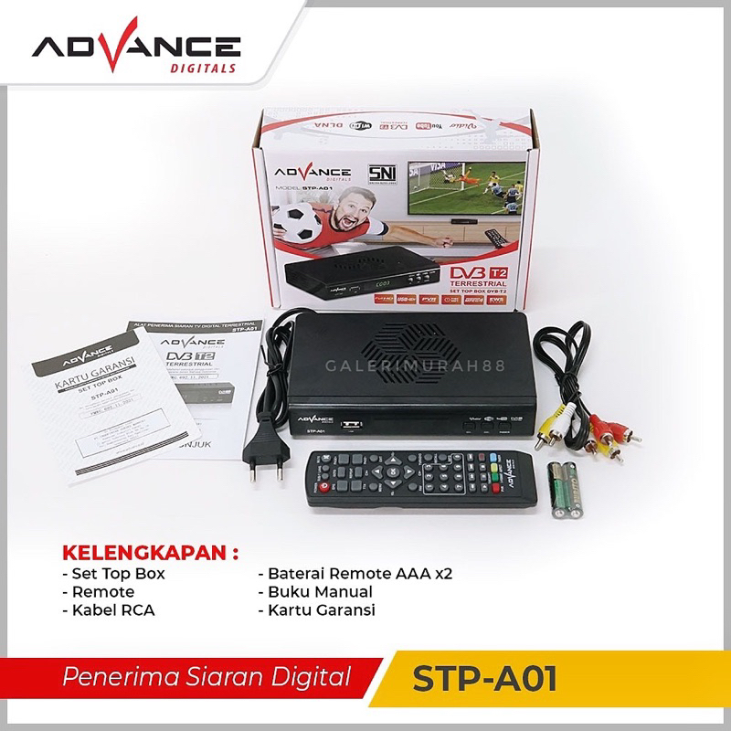 Jual STB Advance Set Top Box TV Digital Receiver / Penerima Siaran ...