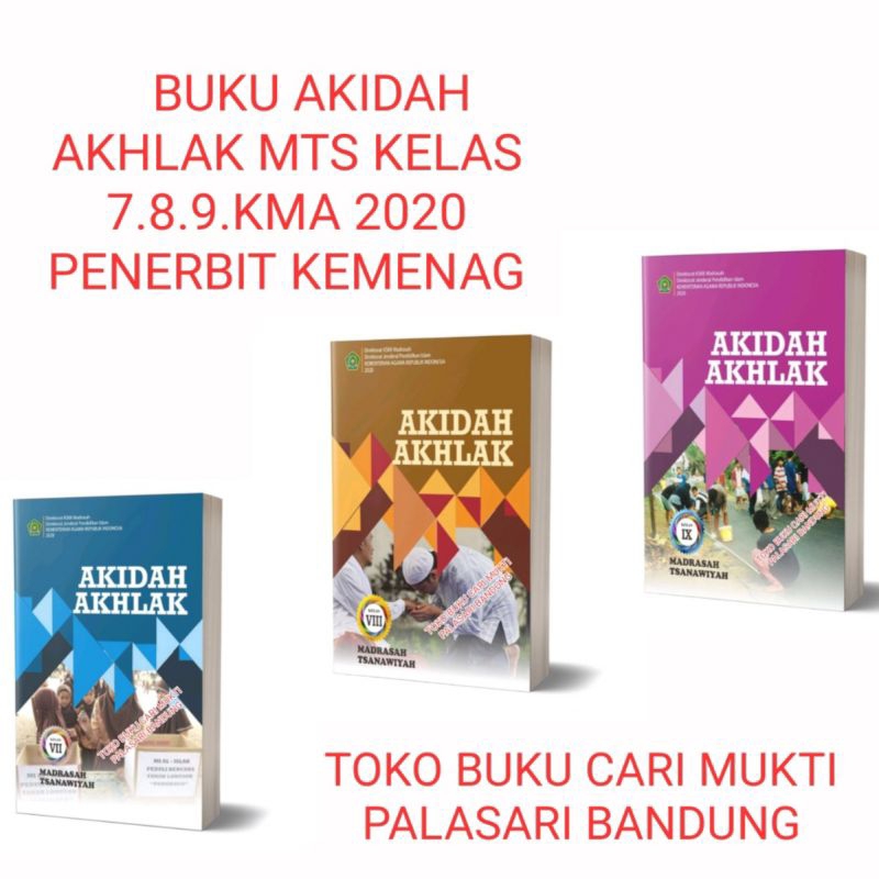 Jual Buku Akidah Akhlak MTS Kelas 7.8.9. KMA 2020 Penerbit Kemenag ...