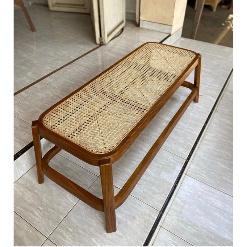 Jual Bench / bangku / kursi rotan | Shopee Indonesia