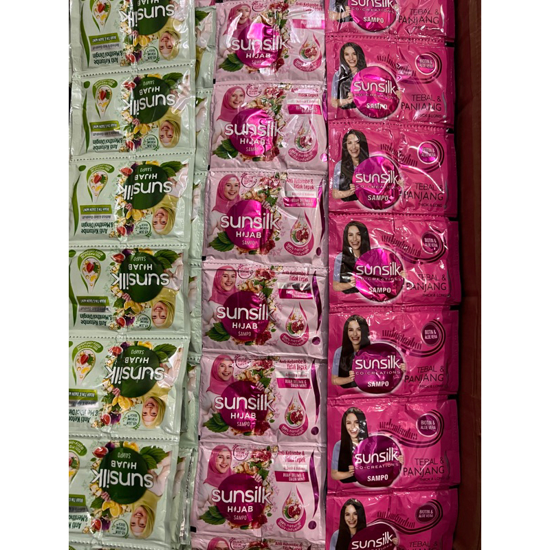 Jual Shampoo Shampo Sunslik Sunsilk Sachet 9ml 12 Pcs Shopee Indonesia