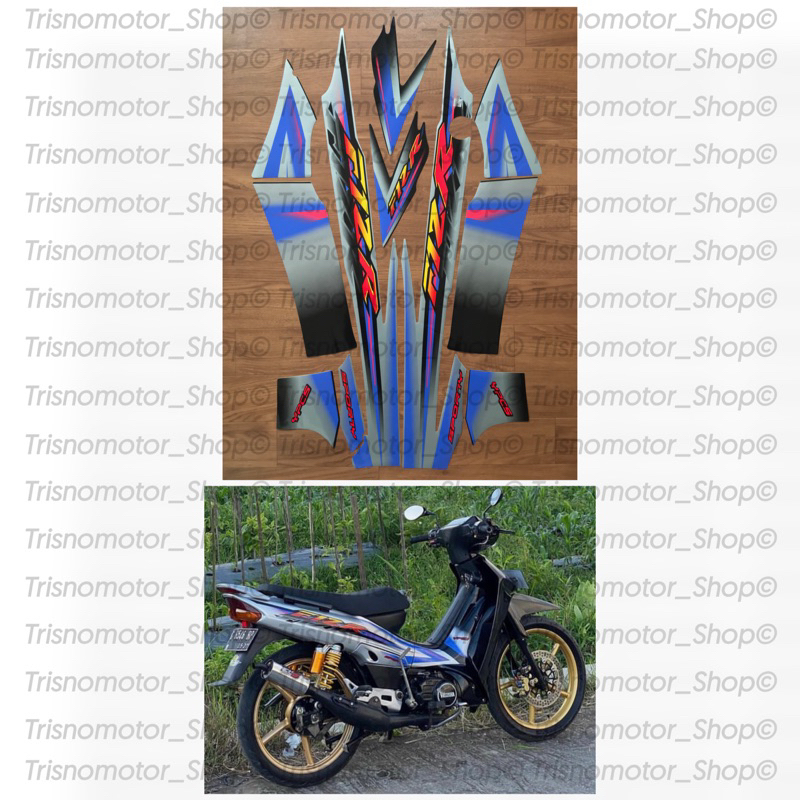 Jual Striping Sticker Lis Body Yamaha Fizr Fiz R F1zr Sporty 2003