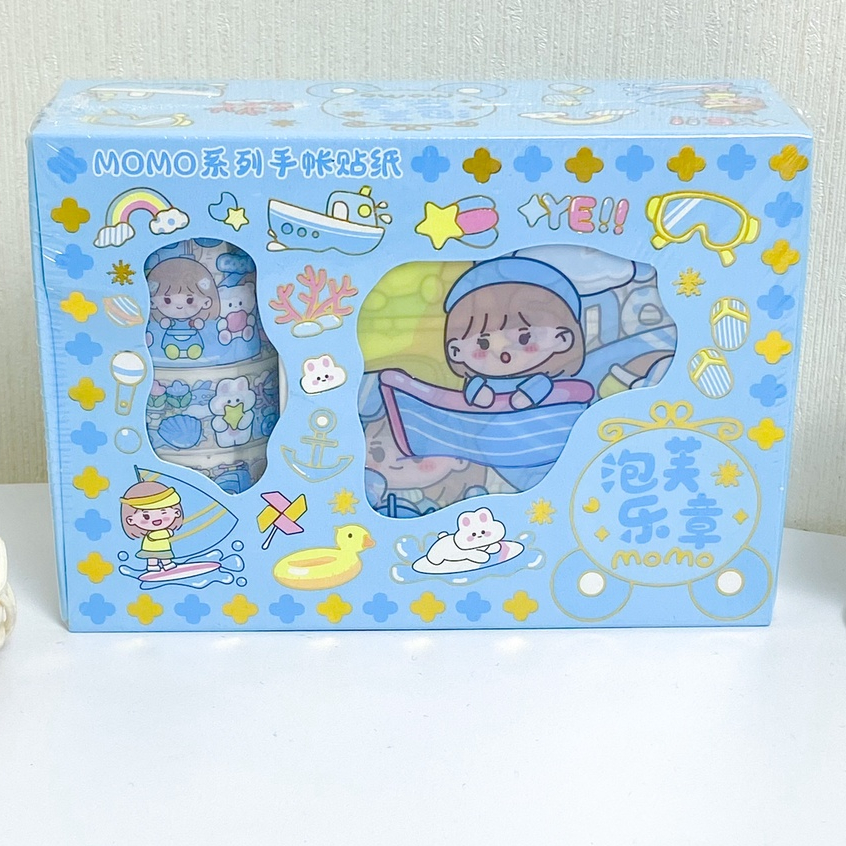 Jual Pack Lembar Pcs Sticker Box Roll Selotip Deco Washi Tape