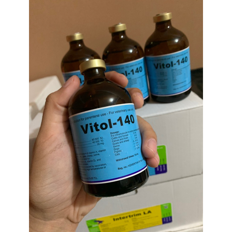 Jual Vitol-140 • Vitamin AD3E Inj 100ml Interchemie Holland | Shopee ...