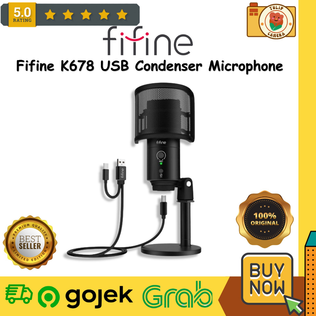 Jual Fifine K683B USB Condenser Microphone | Shopee Indonesia