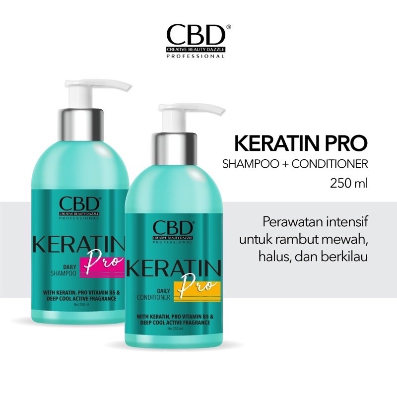 Jual Cbd Professional Keratin Pro Daily Shampoo Conditioner Hijau