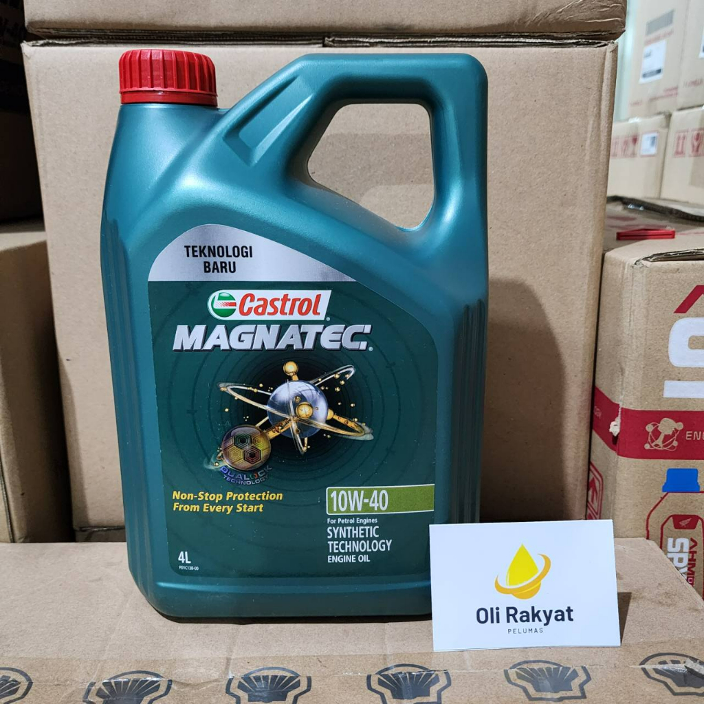 Jual Oli Castrol Magnatec Sae 10w 40 4l 4 Liter Shopee Indonesia