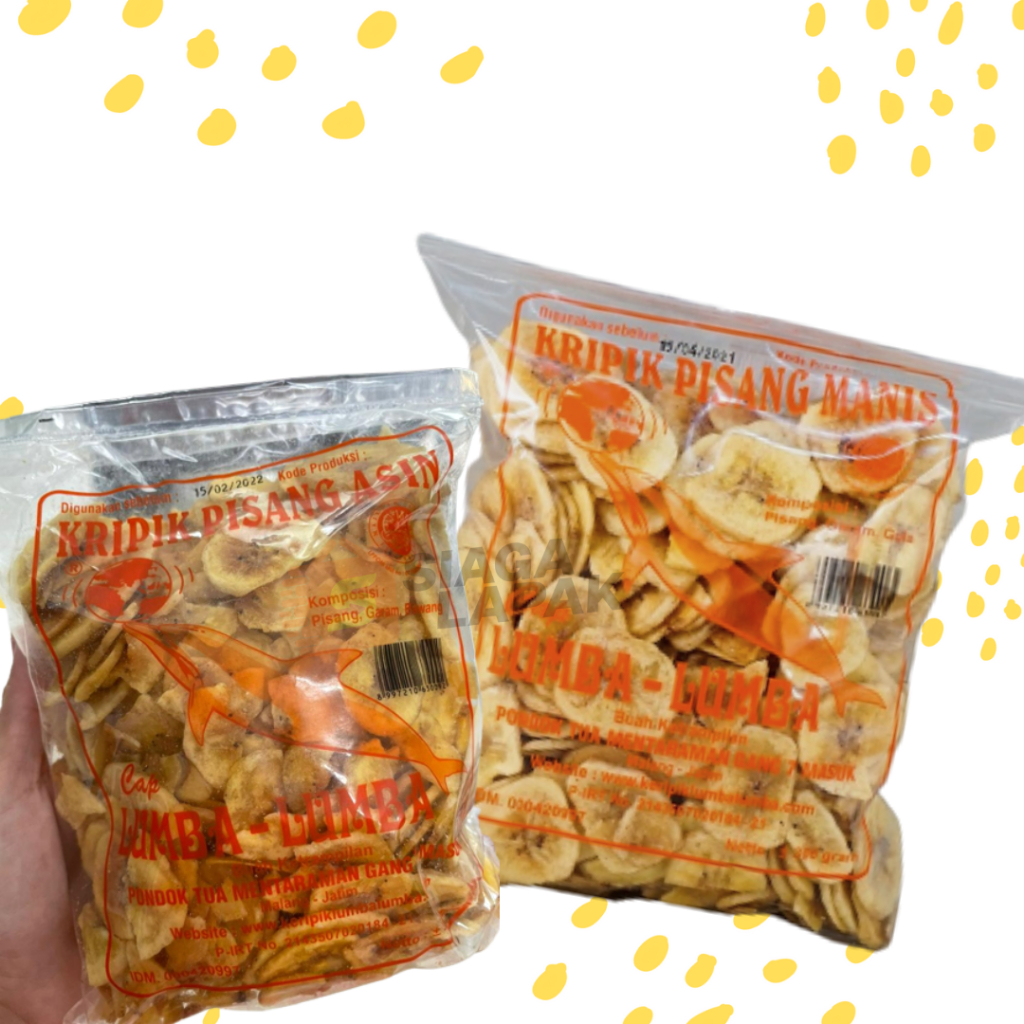 Jual Keripik Pisang Utuh Asin Manis Lumba Lumba 300 Gram Asli Malang