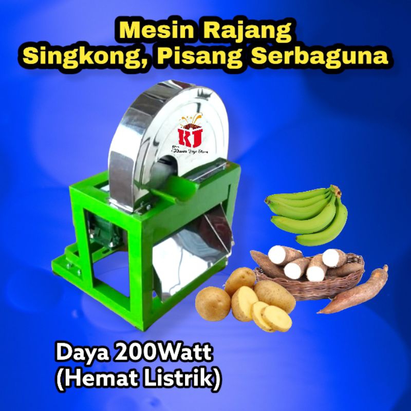 Jual Alat Perajang Singkong Pisang Bawang Merah Mesin Rajang Potong Ubi Membuat Keripik