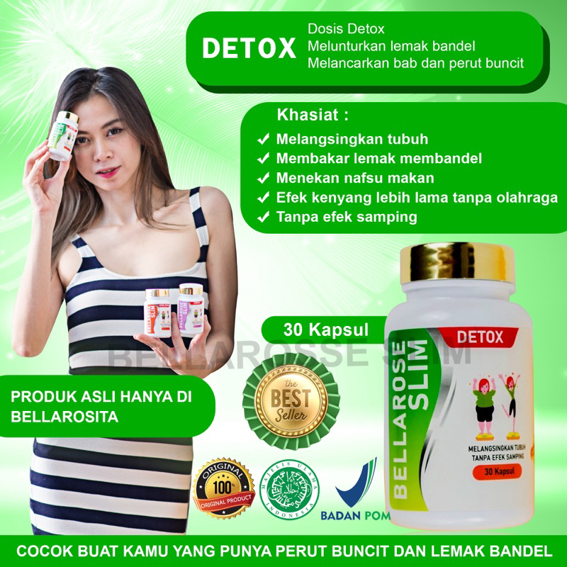 Jual pelngsing herbal alami detox /obat diet bellarose detox /perut