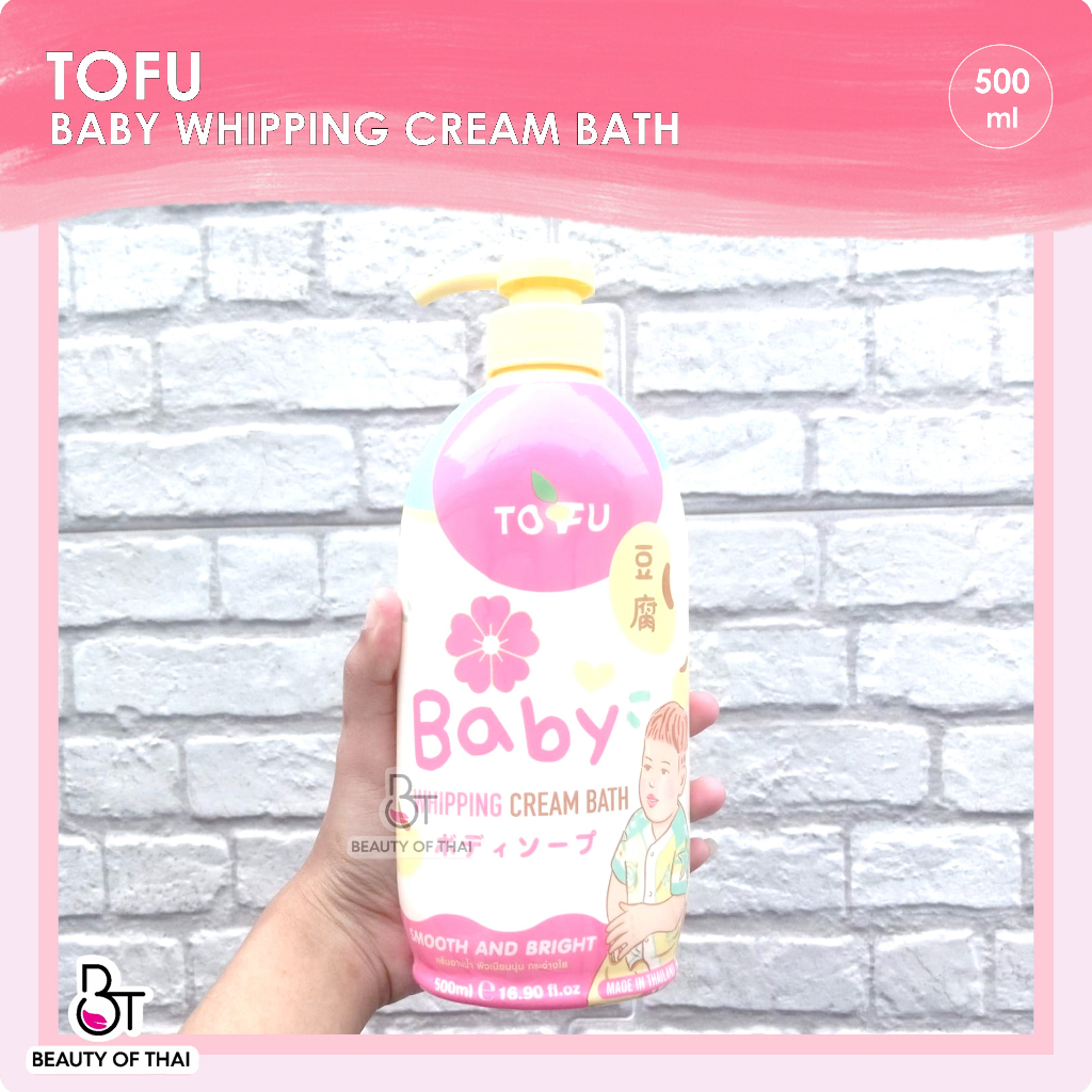 Jual Tofu Baby Whipping Cream Bath smooth and bright 500ml sabun