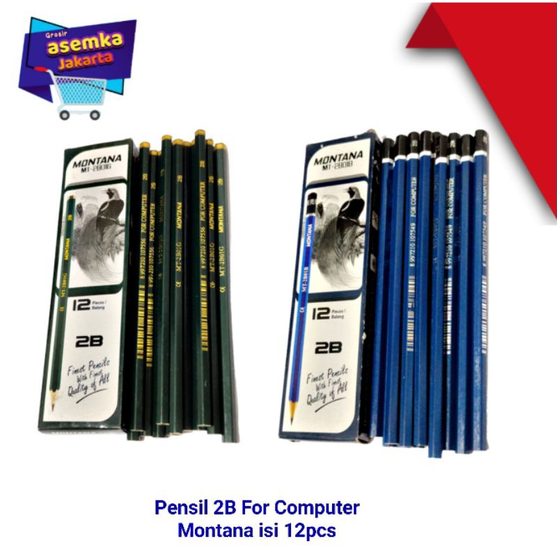 Jual Pensil 2B For Computer Pencil Montana 12pcs | Shopee Indonesia