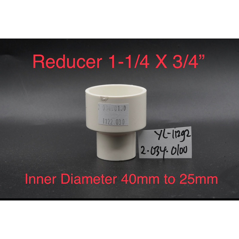Jual White PVC Sok Fitting Vlok Sock 1 1/4 X 3/4 inch Reducer 40mm to ...
