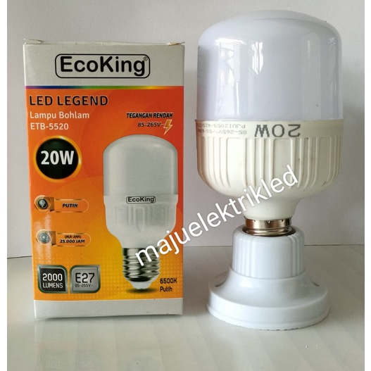 Jual Lampu Led Ecoking W Led Jumbo Super Terang Watt Shopee Indonesia